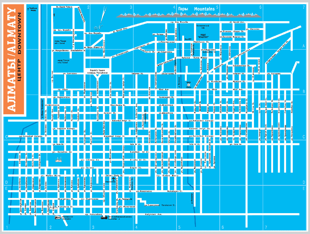 Фото Карта Алматы